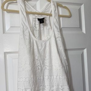 White Lace Tank Top